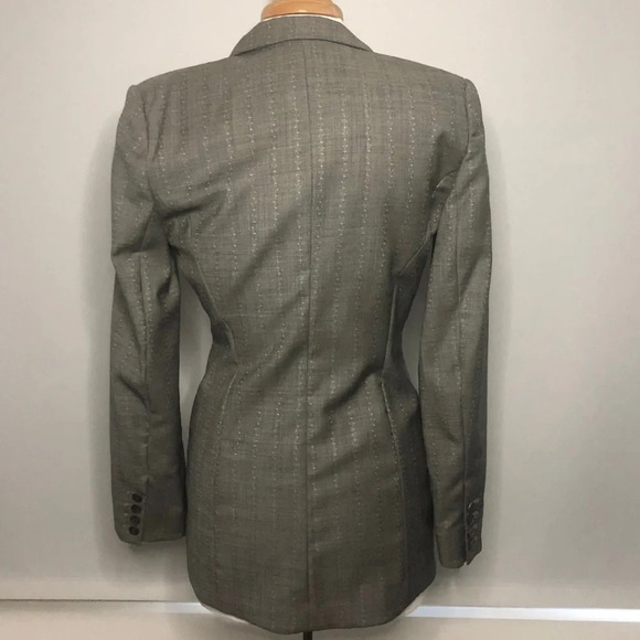 Yigal Azrouel Gray Wool Tuxedo Blazer Size 6 - Picture 3 of 11